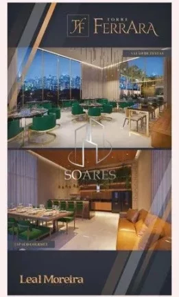 Imagem Torre Ferrara - um luxo - Leal Moreira, 260m², 4 suítes sendo 1 master, 3 vagas