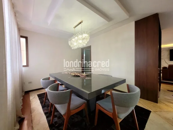 Imagem Amplo apartamento à venda no Residencial Parque Imperial em Londrina, com 4 dormitórios, 3 suítes, 215 m² de área útil e 2 vagas de garagem