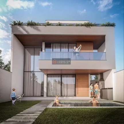 Casa 4 qts 3 suítes Villa Blanca Recreio dos Bandeirantes