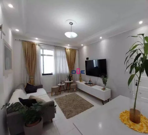 Imagem Apartamento com 2 dormitórios à venda, 69 m² por R$ 450.000 - Boqueirão - Santos/SP