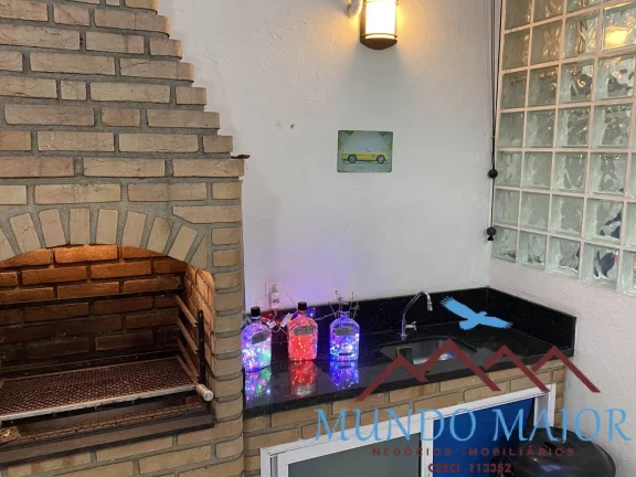 Imagem Sobrado à Venda com 3 Suítes + Área Gourmet Aceita Imóvel em Santo Andr?(C)!