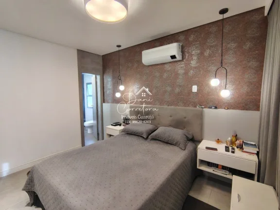 Imagem Aluguel de Apartamento de Luxo em Guarujá-SP, Pitangueiras: 3 Quartos, 1 Suíte, 2 Salas, 4 Banheiros, 1 Vaga, 180m².