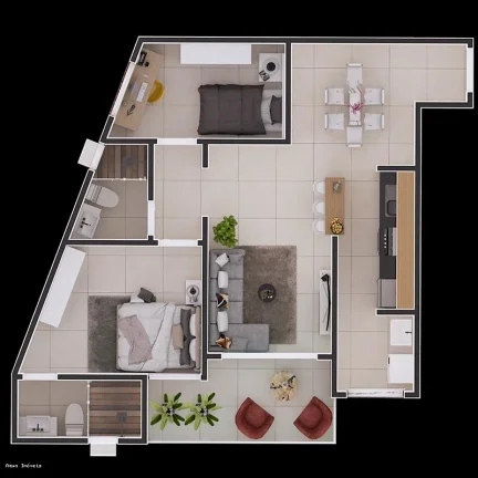 Imagem Apartamento para Venda em Itanhaém, Centro, 2 dormitórios, 1 suíte, 1 banheiro, 1 vaga