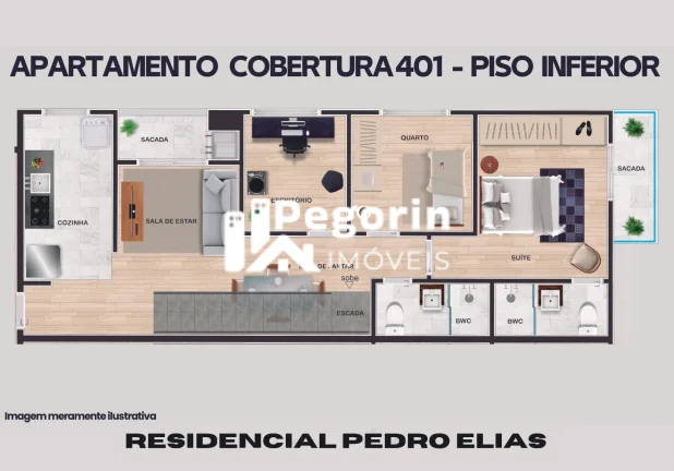 Imagem Apartamento 03 quartos com suíte em Centro, Pinhais/PR