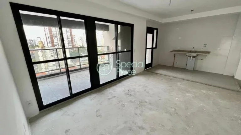 Imagem Ótimo apartamento com 85m², recém entregue, no Brooklin. Living com varanda gourmet, 03 dormitór...