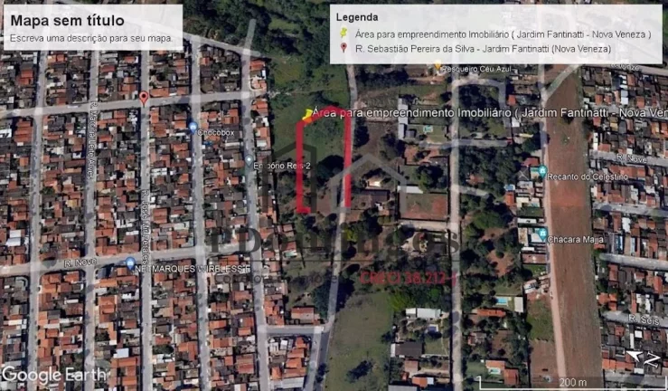 Imagem ÁREA À VENDA DE 33.300,00 M², PRÓXIMO A AVENIDA EMÍLIO BOSCO NO BAIRRO MATÃO - SUMARÉ - SP