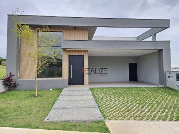 Imagem Casa alto padrão com 3 suítes e escritório à venda, 225 m² por R$ 2.300.000 - Condomínio Villa Sapezal - Indaiatuba/SP