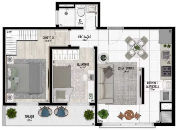 Imagem Condomínio Colinas do Norte - Apartamento à venda no bairro Santa Cândida - Curitiba/PR