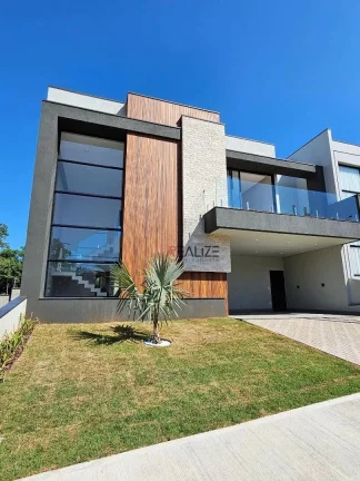 Imagem Casa/Sobrado moderno com 4 suítes à venda, 299 m² por R$ 2.489.000 - Condomínio Alto Padrão - Indaiatuba/SP