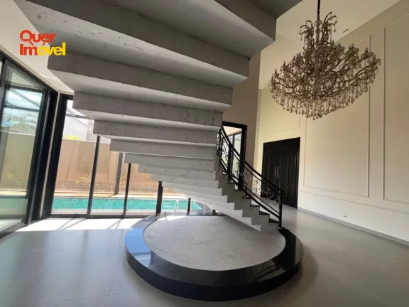 Imagem Casa de alto padrão em condomínio à venda em Jardinópolis-SP: 6 quartos, 4 suítes, 8 banheiros, 6 vagas, 842 m².
