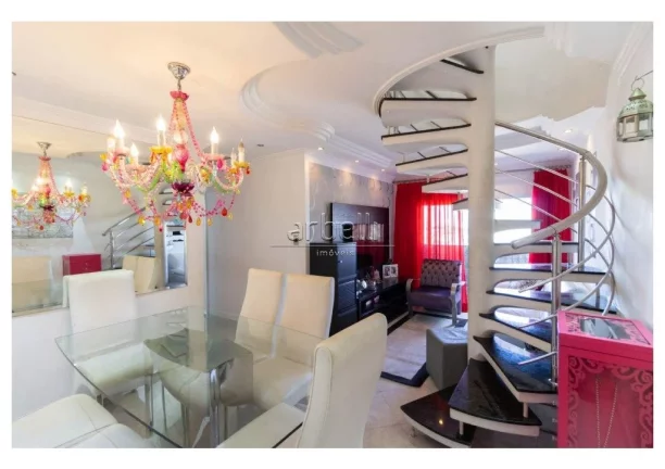 Imagem Lindíssima cobertura com 176 metros quadrados, parte inferior da cobertura conta com 3 dormitórios...