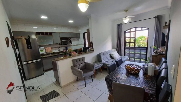 Imagem Apartamento com 2 dormitórios à venda, 77 m² por R$ 362.000,00 - Caiçara - Praia Grande/SP