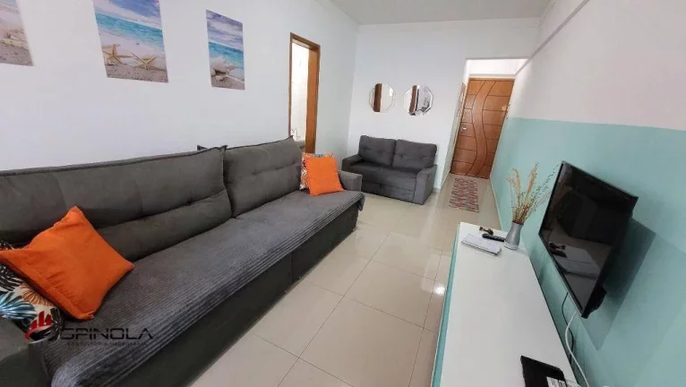 Imagem Apartamento com 1 dormitório à venda, 57 m² por R$ 399.000,00 - Balneário Flórida - Praia Grande/SP