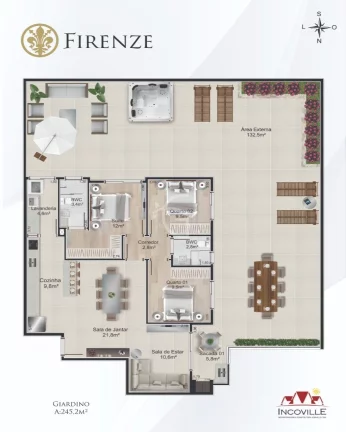 Imagem EDIFÍCIO RESIDENZIALE FIRENZE - Alto Padrão no Costa e Silva