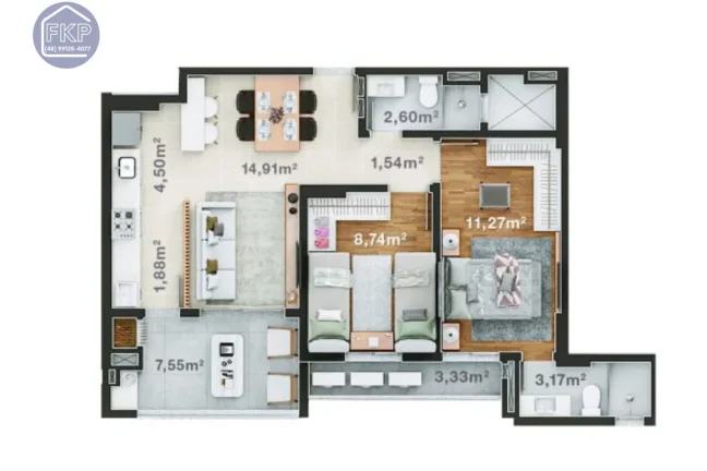 Imagem Apartamento 2 Dormitórios!