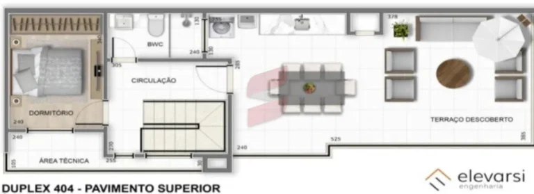 Imagem APARTAMENTO com 2 dormitórios à venda com 131.68m² por R$ 690.000,00 no bairro Emiliano Perneta - PINHAIS / PR