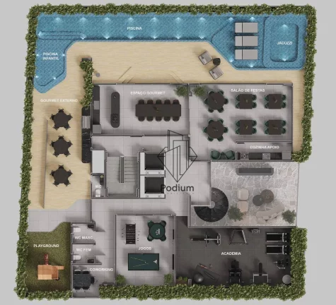 Imagem Cobertura duplex com varanda / sacada e piscina privativa a aproximadamente 350m da praia de Cabo Branco - CO0261