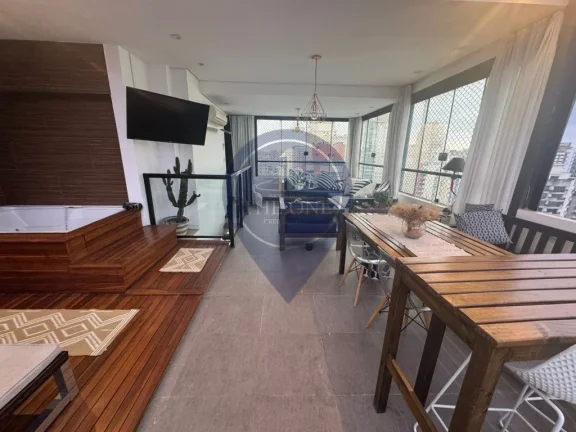 Imagem Cobertura de alto padrão em Indianópolis: 3 quartos, 2 suítes, 3 salas, 3 banheiros, 1 vaga de garagem e 140m² de área. Venha conferir!