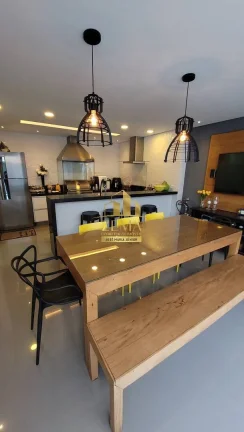 Imagem Sobrado 04 suites, 282 m2, util 224 m2, 04 vagas, Amplo Espaço Gourmet