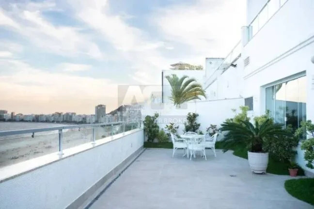 Imagem Cobertura à venda na Atlântica, 1.032m2, 5quartos, 3vgas, Frontal Mar.