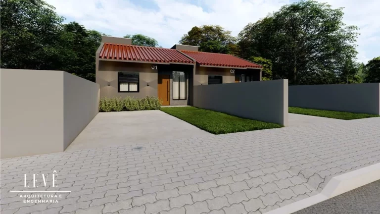 Imagem Lindas casas Germinadas com excelente acabamento e Pátio Frente e Fundos em Nova Hartz