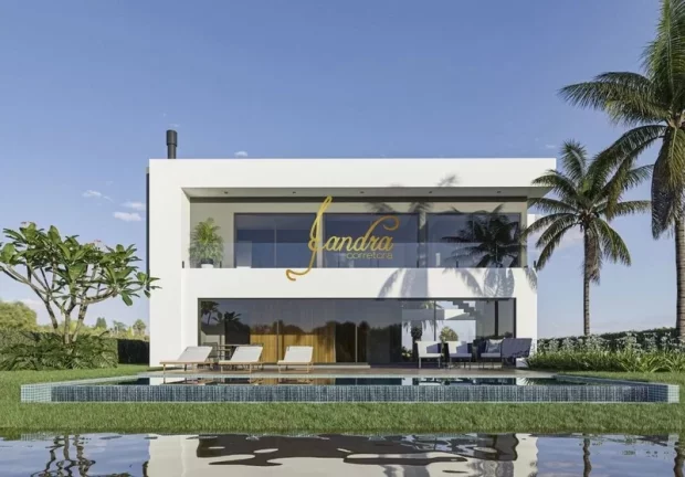Imagem Sobrado Beira Lago, mobiliado e decorado com 05 suítes sacada/piscina