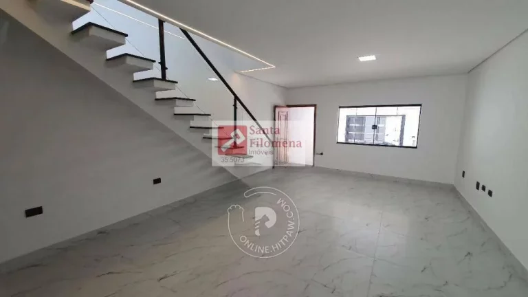 Imagem Sobrado para Venda em Santo André, Parque das Nações, 3 dormitórios, 1 suíte, 3 banheiros, 4 vagas
