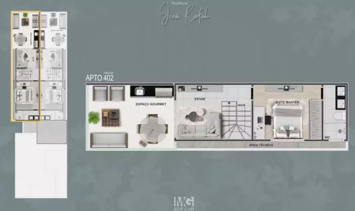 Imagem Cobertura duplex à venda, 3 quartos, 1 suíte, 2 vagas, Letícia - Belo Horizonte/MG