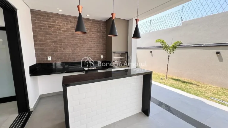 Imagem Moderna e confortável casa à venda no Residencial Mont'Alcino, recém construída. O imóvel possu...