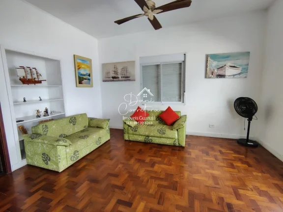Imagem Apartamento à venda em Guarujá-SP: 3 quartos, 1 suíte, 2 salas, 3 banheiros, 2 vagas de garagem, 209m² - Bairro Pitangueiras!