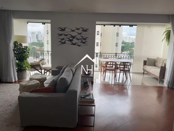Imagem Apartamento de 200m c/ lareira, 3 suítes (1 master c/ varanda, closet e banheira),4 vagas c/ depósito,piscina,playground,academia,salão de festa,sauna