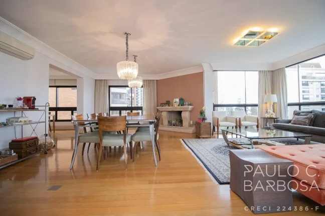 Imagem Apartamento amplo com 3 suítes, living com janelões - 4 vagas - 247m²