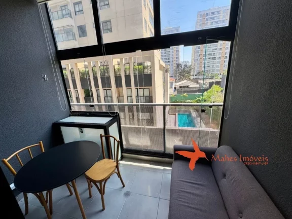 Imagem Apartamento studio para locação em São Paulo-SP, bairro Pinheiros: 1 quarto, 1 banheiro, 24m². Venha conferir!