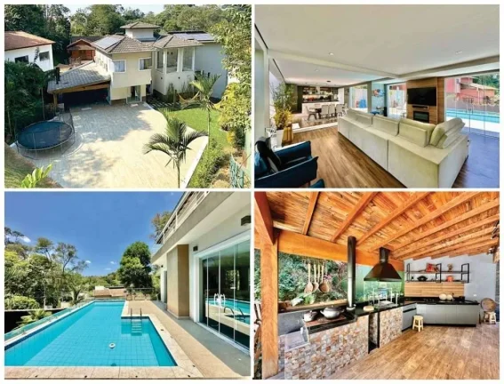 Imagem Fazendinha - 4d/3stes. Gourmet, piscina, lareira, hóspedes, escritório!
