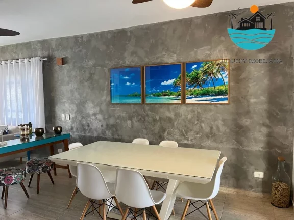 Imagem Casa Temporada - Praia de Juquehy, 4 suítes, 1 térreaa, piscina coletiva, churrasqueira, 3 vagas, 10 pessoas, serv. de praia, | Juquehy Imobiliária