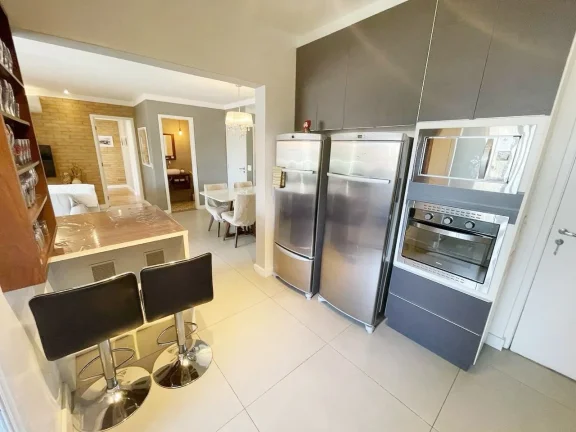 Imagem Apartamento 108M², 3Q, 3 Suítes, 4 Banheiros, 1 Lavabo, 2 Vagas, Varanda Gourmet, Academia, Piscina Aberta e Fechada, Sauna, Churrasqueira, Quadra.