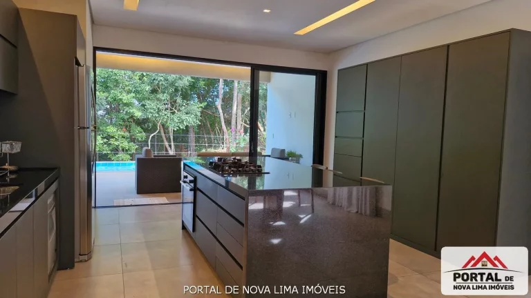Imagem Casa a venda no condomínio Quintas do Sol em Nova Lima. Casa de 1 pavimento. Casa com 3 suítes, casa de alto luxo. Casa nova a venda no Quintas do Sol
