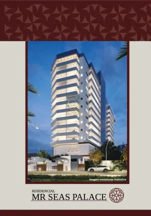 Imagem Apartamento à venda em Praia Grande-SP, bairro Mirim: 2 quartos, 1 suíte, 2 salas, 2 banheiros, 2 vagas, 77m². Venha conferir!