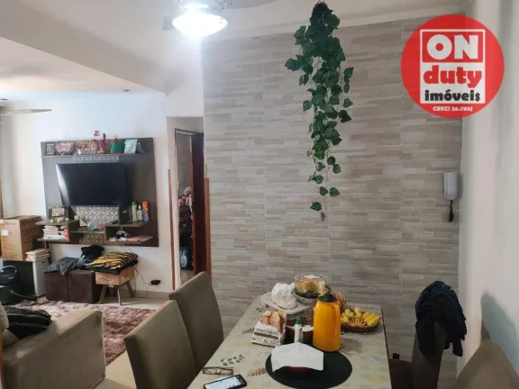 Imagem Apartamento com 2 dormitórios à venda, 64 m² por R$ 220.000,00 - Saboó - Santos/SP