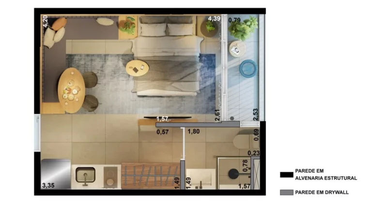 Imagem Apartamento com 1 quarto a venda em Santa Cecília São Paulo SP, comprar Apartamento com 1 dormitório a venda em Santa Cecília São Paulo SP, ap studio