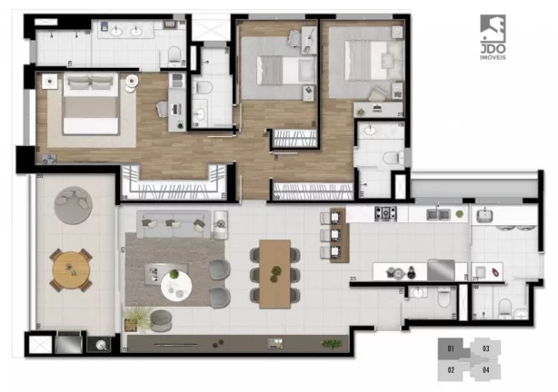 Imagem Apartamento a Venda no bairro Champagnat - Curitiba, PR
