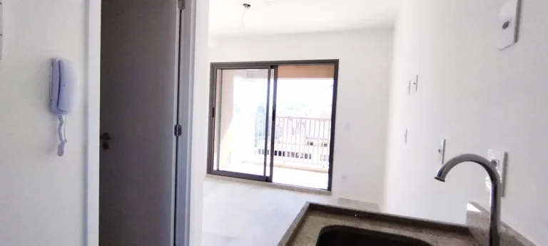 Imagem Studio 23M², 1Q, 1 Banheiro, Varanda, Academia, Piscina, Lavanderia, Coworking, Horta, Salão de Festas, Espaço Gourmet, Jardim.