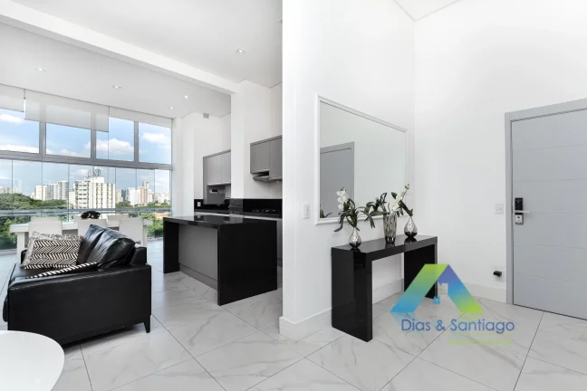 Imagem Apartamento com 1 Quarto e 2 banheiros para Alugar, 85 m² no Brooklin!