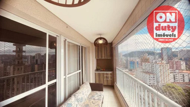 Imagem Apartamento à venda, 92 m² por R$ 910.000,00 - Vila Matias - Santos/SP