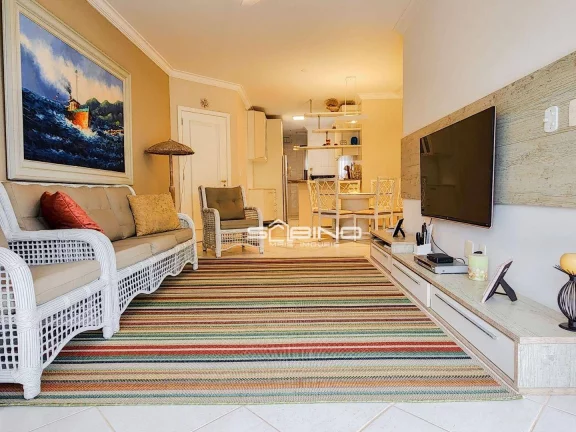 Imagem Apartamento Pé na Areia Frontal a venda, com 3 dormitórios 96m², 2 vagas - em Riviera de São Lourenço Bertioga S/P