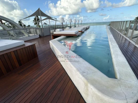 Imagem Vende-se flat mobiliado, pronto para rentabilizar na beira-mar do Cabo Branco