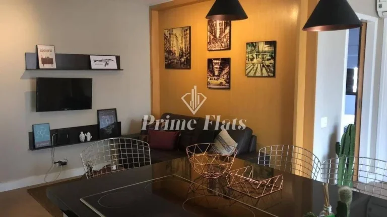 Imagem Flat disponível para venda no Condomínio Edifício Espaço Alpha, com 56m², 2 dormitórios e 1 vaga de garagem