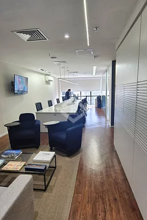 Imagem Leblon Alugo Sala 142m2 com ar central e 2 Vagas