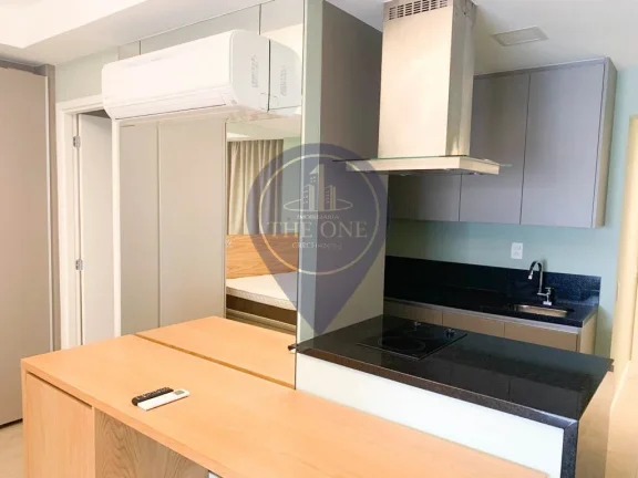 Imagem Studio de Alto Padrão para Locação no Brooklin Paulista, São Paulo-SP: 1 Quarto, 2 Salas, 1 Banheiro, 1 Vaga de Garagem, 64,25m².