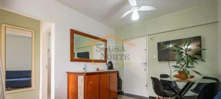 Imagem Apartamento mobiliado, 31m²,1 dormitório, banheiro, vista livre, armários no quarto, banheiro e c...
